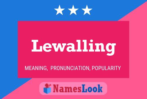 ملصق اسم Lewalling