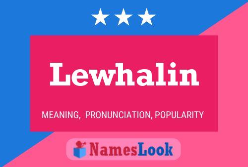 ملصق اسم Lewhalin