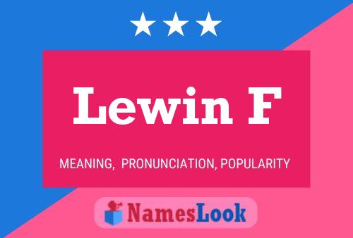 ملصق اسم Lewin F