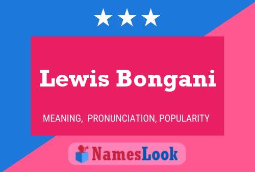 ملصق اسم Lewis Bongani