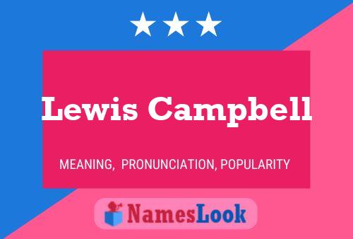 ملصق اسم Lewis Campbell