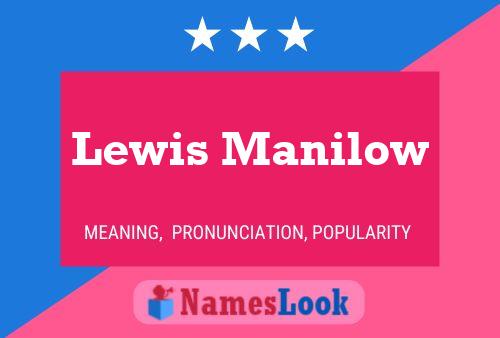 ملصق اسم Lewis Manilow