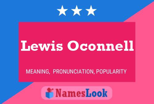 ملصق اسم Lewis Oconnell