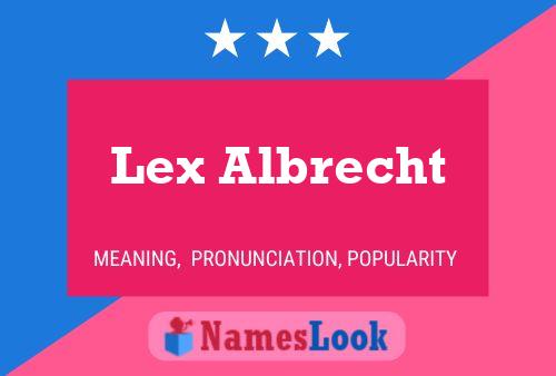 ملصق اسم Lex Albrecht