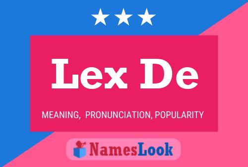 ملصق اسم Lex De