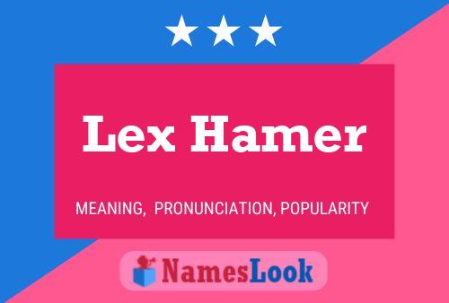 ملصق اسم Lex Hamer