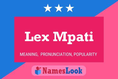 ملصق اسم Lex Mpati