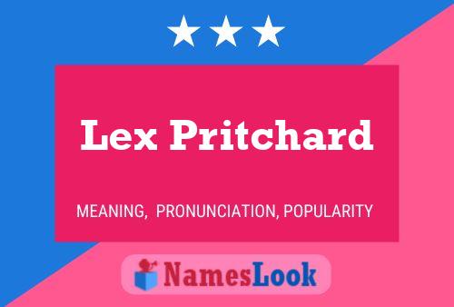 ملصق اسم Lex Pritchard