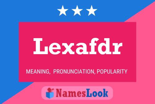 ملصق اسم Lexafdr