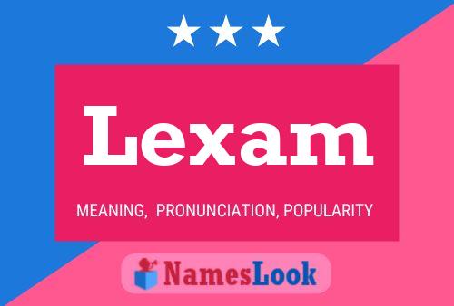 ملصق اسم Lexam