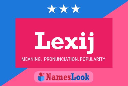 ملصق اسم Lexij