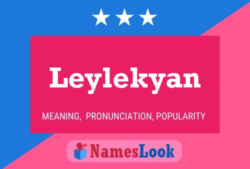 ملصق اسم Leylekyan