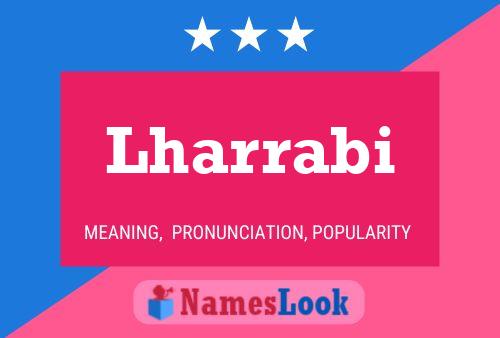 ملصق اسم Lharrabi