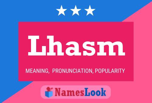 ملصق اسم Lhasm