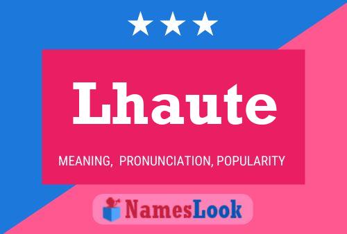 ملصق اسم Lhaute