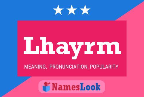 ملصق اسم Lhayrm