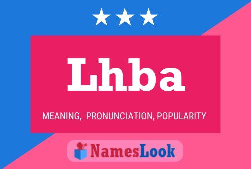 ملصق اسم Lhba