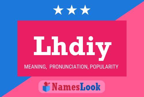 ملصق اسم Lhdiy