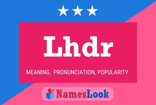 ملصق اسم Lhdr