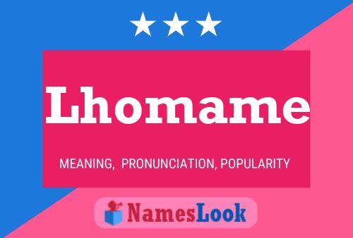 ملصق اسم Lhomame