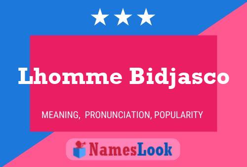 ملصق اسم Lhomme Bidjasco