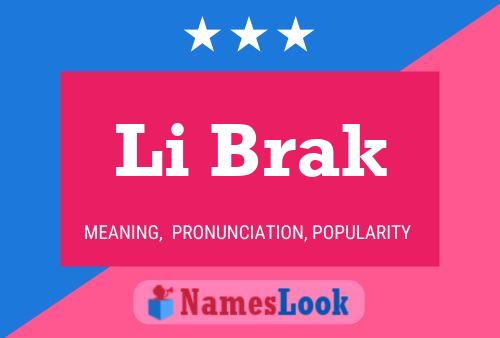 ملصق اسم Li Brak