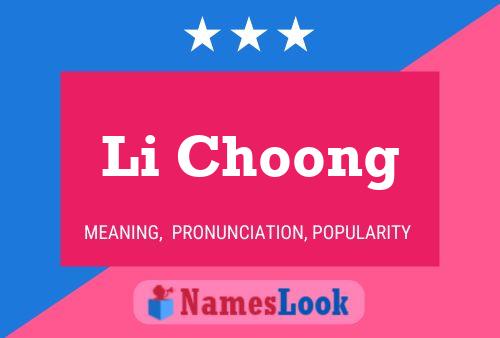 ملصق اسم Li Choong