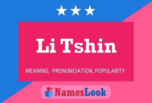 ملصق اسم Li Tshin