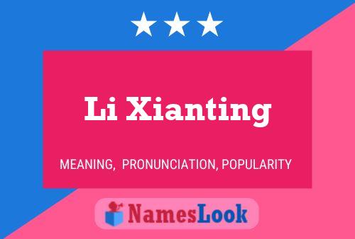 ملصق اسم Li Xianting