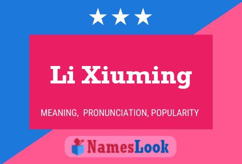 ملصق اسم Li Xiuming