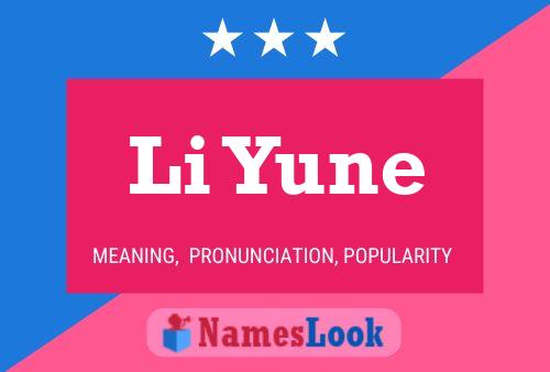 ملصق اسم Li Yune