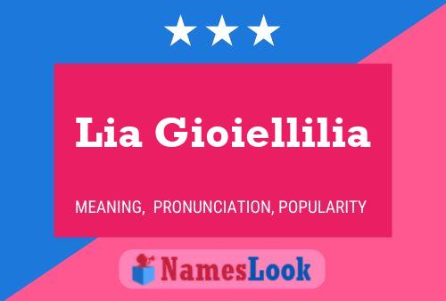 ملصق اسم Lia Gioiellilia