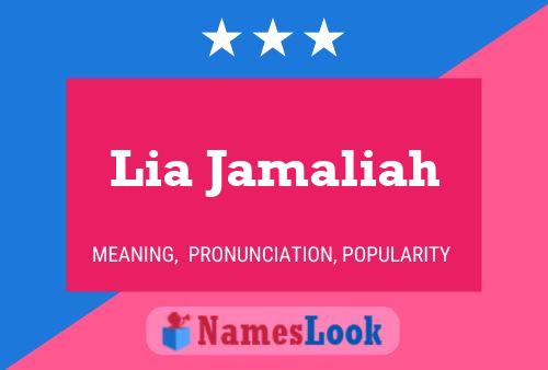 ملصق اسم Lia Jamaliah