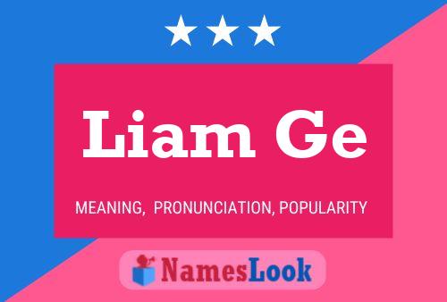 ملصق اسم Liam Ge