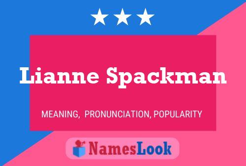 ملصق اسم Lianne Spackman