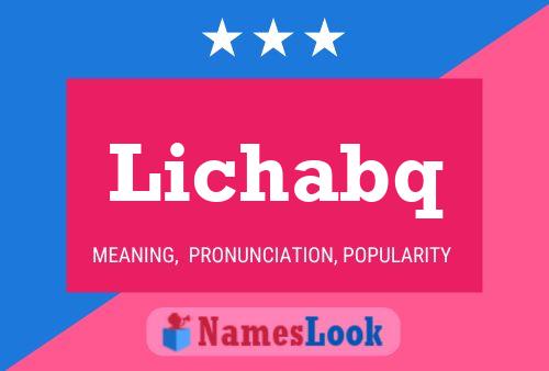 ملصق اسم Lichabq