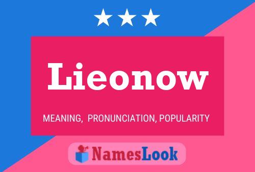 ملصق اسم Lieonow