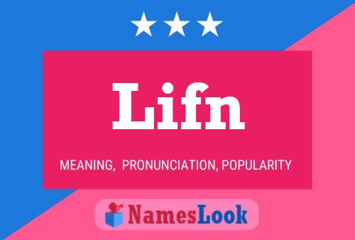 ملصق اسم Lifn