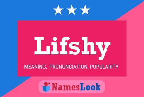 ملصق اسم Lifshy