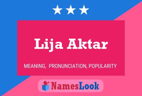 ملصق اسم Lija Aktar