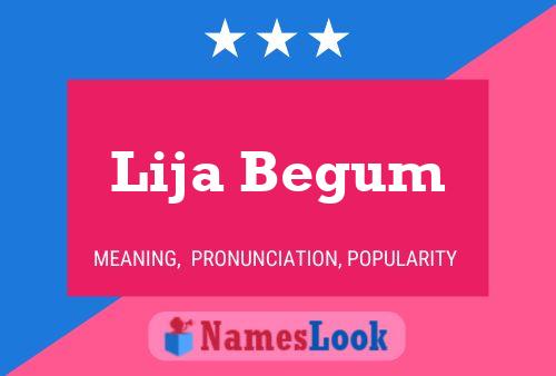 ملصق اسم Lija Begum