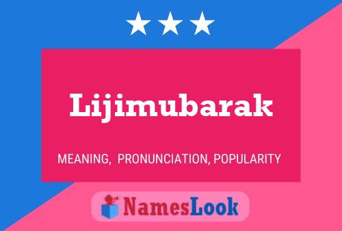 ملصق اسم Lijimubarak