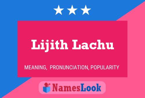 ملصق اسم Lijith Lachu