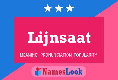 ملصق اسم Lijnsaat