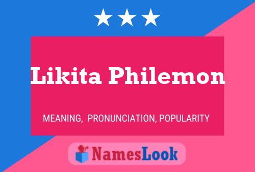 ملصق اسم Likita Philemon