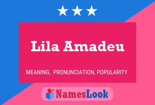 ملصق اسم Lila Amadeu