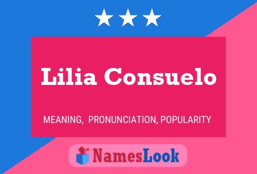 ملصق اسم Lilia Consuelo