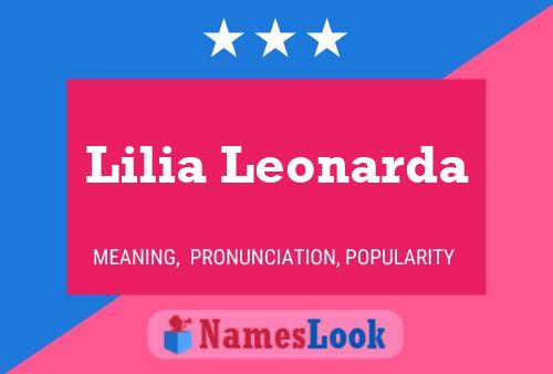 ملصق اسم Lilia Leonarda