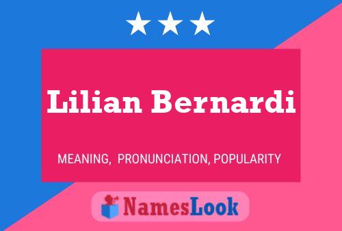 ملصق اسم Lilian Bernardi