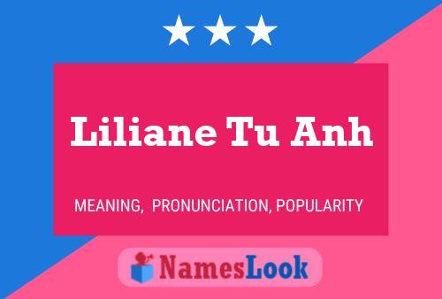 ملصق اسم Liliane Tu Anh